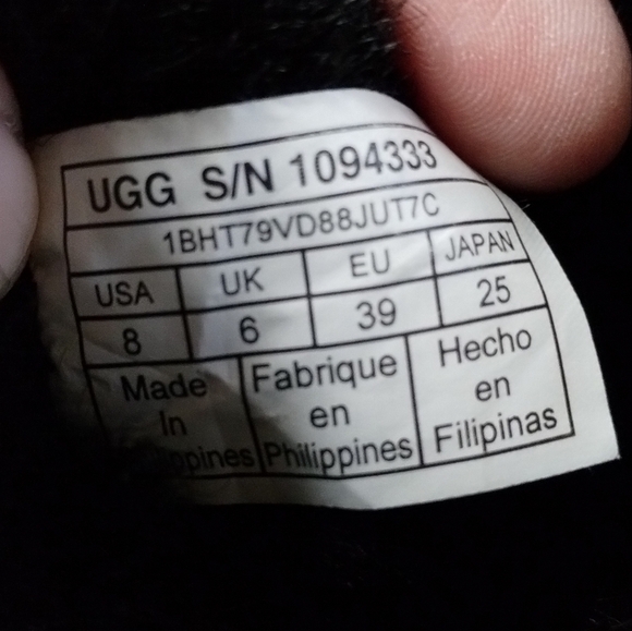 Ugg Bailey Mariko Boots in Black Women's Size 8 - Picture 7 of 7